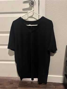 Men’s Nordstrom Rack Black Henley Short Sleeve T-Shirt